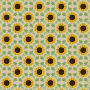 Sunflowers-Sunflowers-with-leaves-on-natural-A746.3