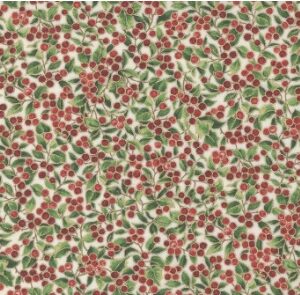 Merry Manor Metallic - Cream Berries