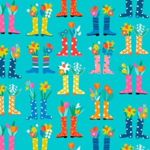 Spring Alphabet - Wellies by Steph Thannauser
