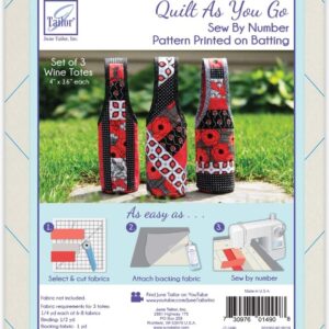 Wine Totes 'Quilt As You Go' - by June Tailor