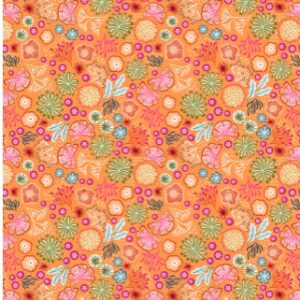 Coral on Orange (Glow in the dark)