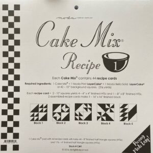 Cake Mix Recipe Pad 1