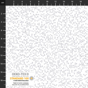 Frosty Snowflake - White Metallic Silver Dashes 4590-102