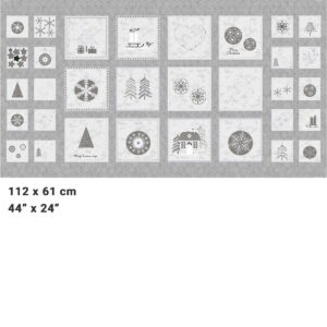 Frosty Snowflake Silver Panel 4595-984