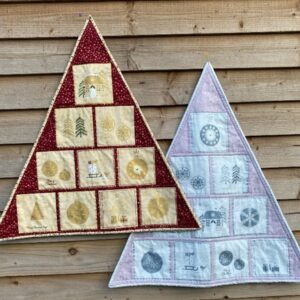 Christmas Wall Hanging - Pink and Silver