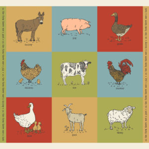 Farmstead Cut and Sew Panel by Stacey Iest Hsu