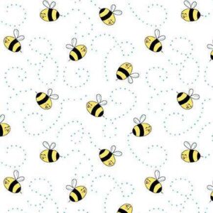 Sunny Honey Bees White 1577L