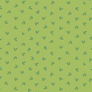 Sunny Honey Hearts Green 1578G
