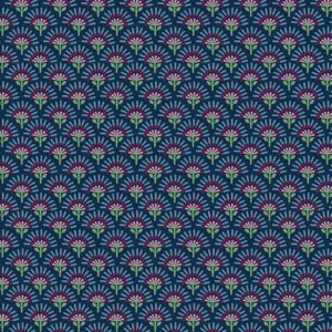 Whimsy Fan Navy 1658B