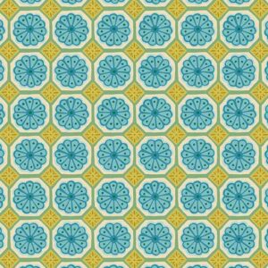Whimsy Mosaic Turquoise 1654B